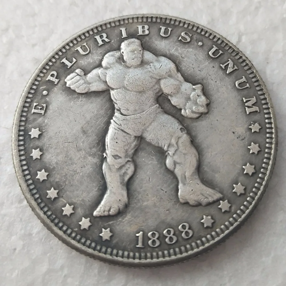 

Wholesale HB(02)HU US Hobo 1888 Morgan Dollar In Movie characters Creative Rare Copy Coins