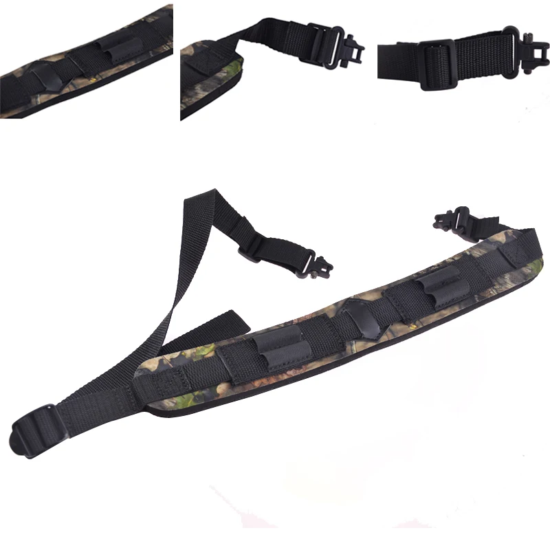 Adjustable 2 Point Tactical Shotgun Shoulder Strap Gun Sling with Shell