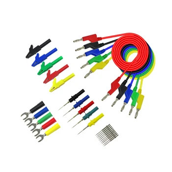 

4mm banana plug test cable kit and alligator clip test probe U-type insert Multimeter table pen repair power test cable