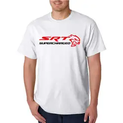 Mopar Dodge SRT Hellcat Логотип Новый T-Shirt2018 Лето 100% хлопок