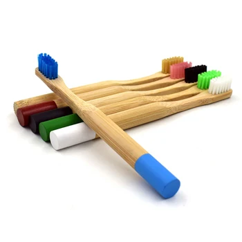 

2019 1PC Environmental Handle Bamboo Charcoal Toothbrush Oral Health Cleaning Low Carbon Medium Bristle Wood Handle Toothbrush