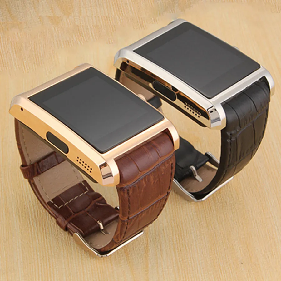 Fashionable Smart Watches F8 Leather font b Smartwatch b font Montre Homme Bluetooth Android Phone Sync