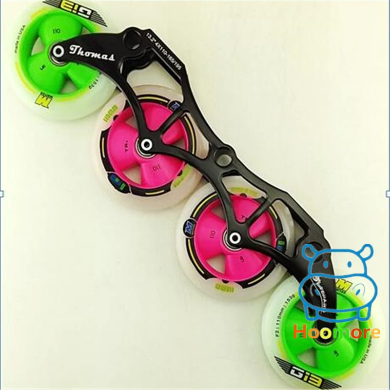 

Inline Skating Base for Speed Skates Patines Upper Boot, 4X90MM 4X100MM 4X110MM Frame with G13 Racing Wheels DIY Skating Life