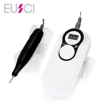 Электрическая дрель для ногтей, машинка для маникюра, перезаряжаемый беспроводной набор для маникюра и педикюра, пилочка для ногтей, инструменты для ногтей, 30000 об/мин, EUSCI