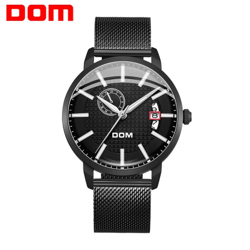 

DOM Mens Mechanical Watches Men Watches Top Brand Luxury Watch Men Stainless Steel Waterproof Automatic Watch Clock M-8111