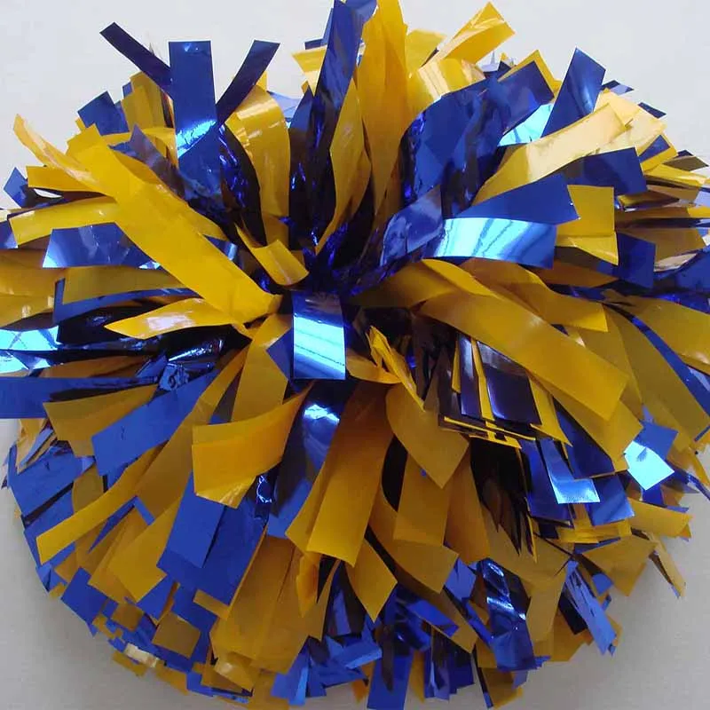 1 шт никогда не увядает группа поддержки pom Poms 6 "180 г эстафету ручка Metallic mixed Пластик конкурсе помпонами цвет на заказ Высокое качество