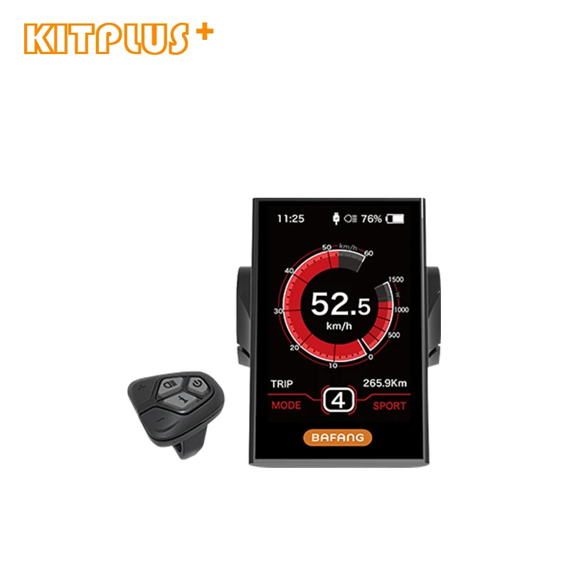 Excellent Full Color Display DP-C18 Electric Bicycle Color Screen LCD Display Speedometer with USB Interface For Bafang Mid Drive Motor 0