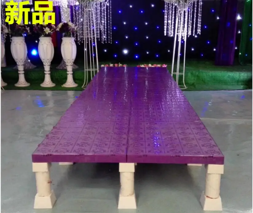 

New wedding ceremony t table folding stage wedding star avenue fast loading stage plastic runway new wedding props.