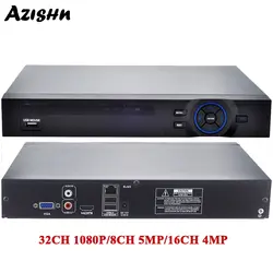 Full HD 1080p H.265 32CH CCTV NVR 25CH 5MP 8CH 4 К NVR 2 SATA HDD XMEYE ONVIF P2P HDMI VGA видеонаблюдения Видео Регистраторы 3G Wi-Fi N7932F