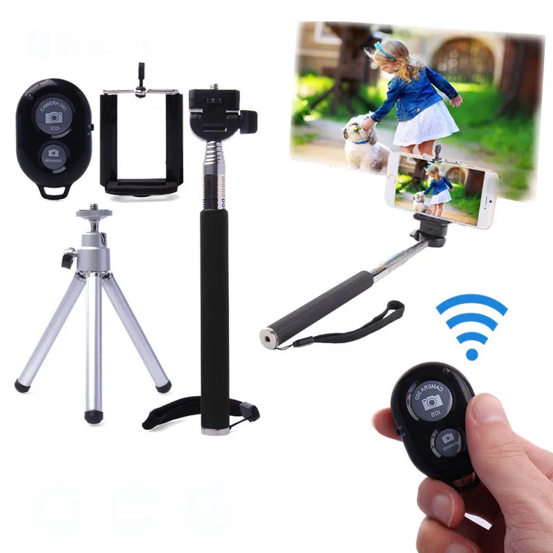 LANDFOX 2018 Fashion High Quality New Monopod Selfie Stick Handheld Tripod Bluetooth For Samsung