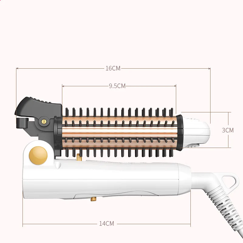

220V Wet Dry Portable Hair Curler Corn Waver Curling Iron Hair Straightener 3 In 1 Foldable Hair Curler EU/AU/UK