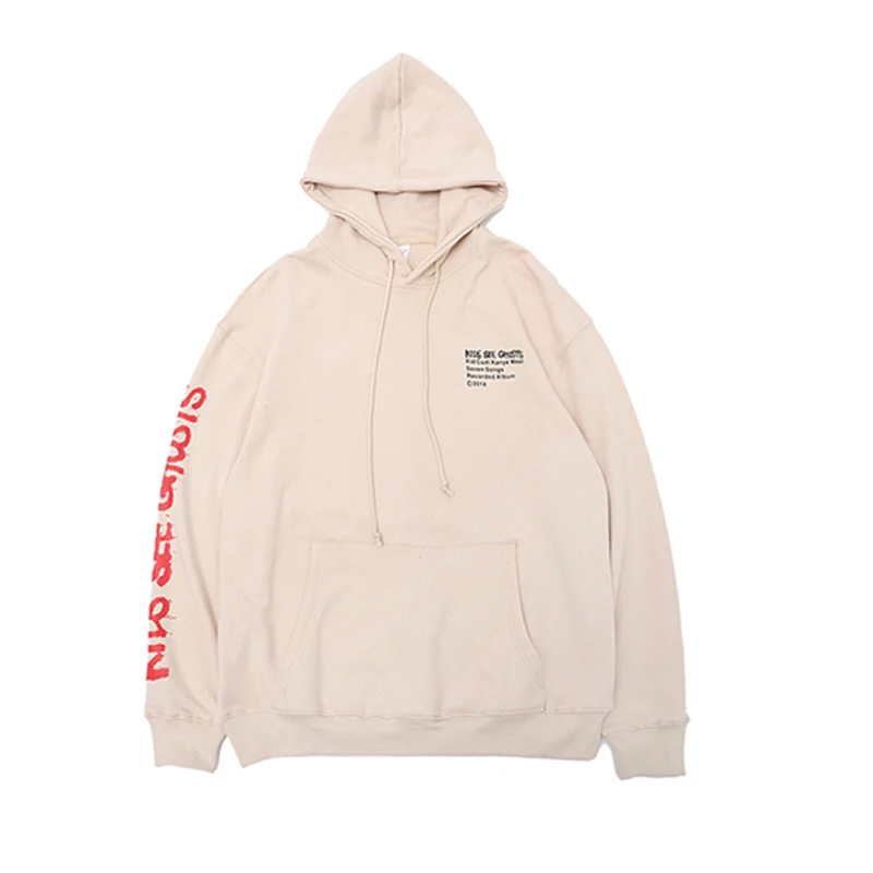 

Kanye West Sweatshirts Skateboard Fashion Apricot Kanye West KIDS SEE GHOSTS Hoodies Winter Kanye West KIDS SEE GHOSTS Pullover