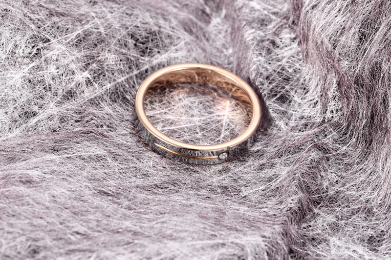 Женское кольцо 4 мм из настоящего карбида вольфрама, модное блестящее круглое одиночное обручальное кольцо из циркония для женщин