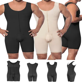 

Men's slimming mens shaper Men Body Shaper Sexy Slimming Bodysuit Underwear High Waist Trainer Tights Plus Size Shapewear