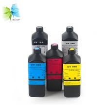 Winnerjet 1000 мл/бутылка BK X M Y WH печать УФ чернил для Стекло резец сверхтвердый PCD Металл для Epson DX5 DX7 печатающей головки