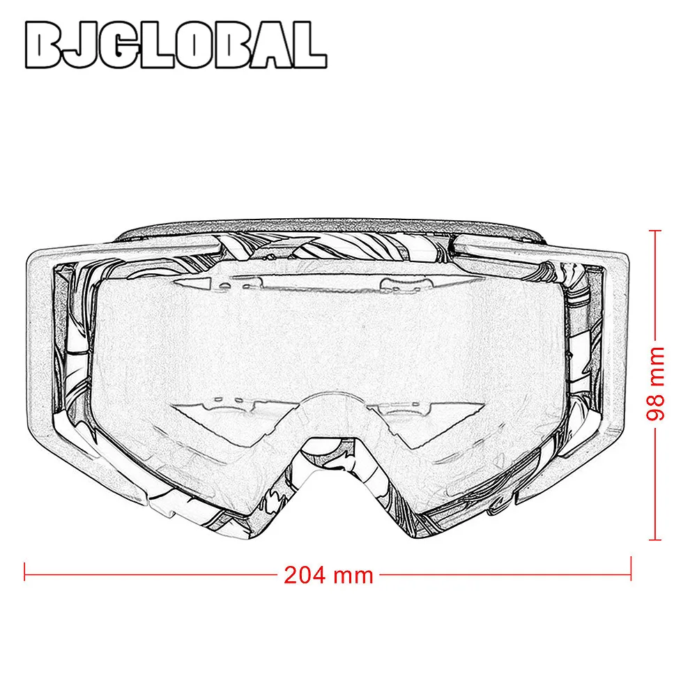 BJGLOBAL мотоцикл очки гонщика пылезащитный велосипедный велосипед мотокросса Наружные защитные очки мотоциклетные очки окулярные люнеты