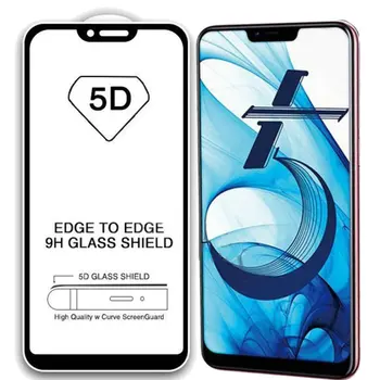 

100pcs/lot For Oppo A3S Explosion-proof Full Glue Full Cover Tempered Glass Screen Protector Film For Oppo AX5