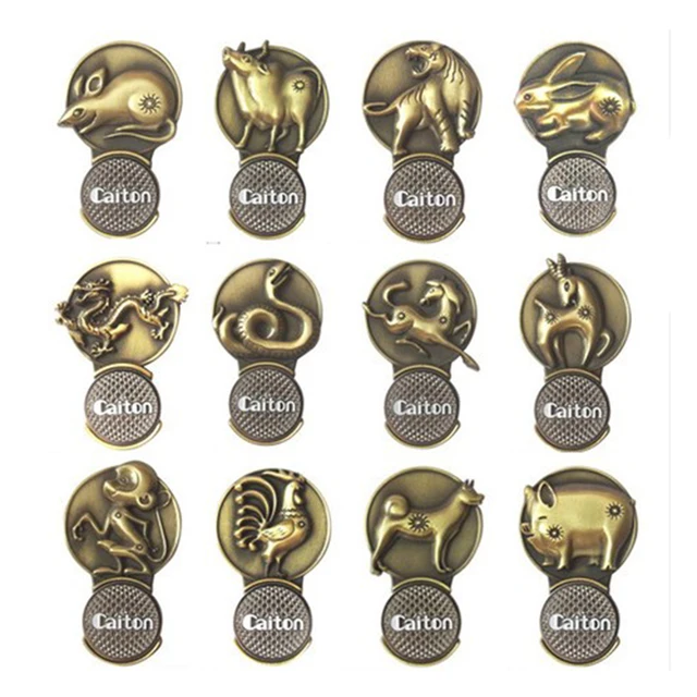 US $3.90 Golf Hat Clip Ball Makers With Golf Hat Visor Clips twelve zodiac Golf Marker Wholesale Price Golf
