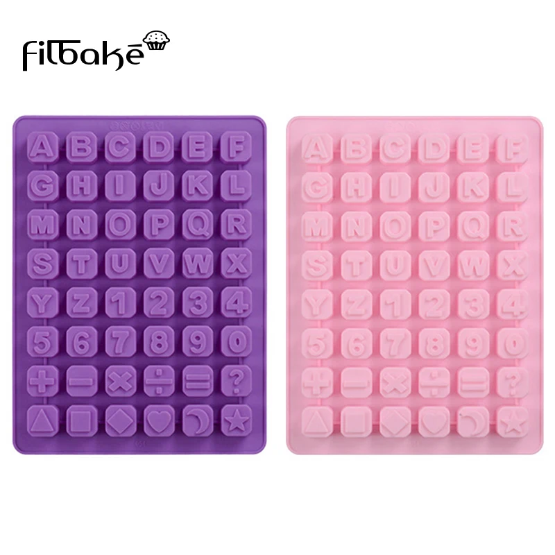 

FILBAKE English Alphabet Silicone Chocolate Ice Mold DIY Baking Tools Baking Acessories Cake decorating Tools Cake Topper