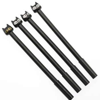 

4pcs Cat Expression Cat Black Cat Doll Gel Pen 0.5mm Cute Kawaii Children'S Student Stationery School Office Writing Pen