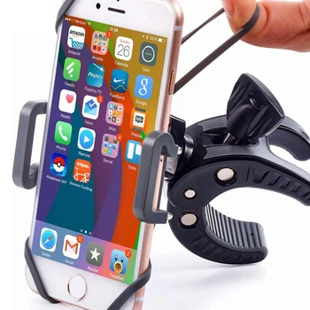 

Bicycle Motorcycle Cell Phone Holder Clip Stand for Apple iPhone Samsung Xiaomi Bike GPS Device Hold Support Steering Wheel
