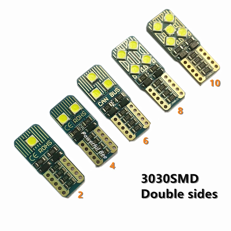 Светодиодная лампа CANBUS T10/w5w/194 3030 2 10SMD для чтения багажника шт.|Сигнальная лампа| |