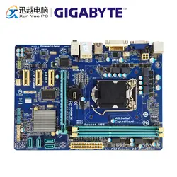 Gigabyte GA-H61MA-D2V рабочего Материнская плата H61MA-D2V H61 LGA 1155 i7 i5 i3 DDR3 16G SATA2 USB3.0 VGA DVI PCI-E 3,0 Micro-ATX