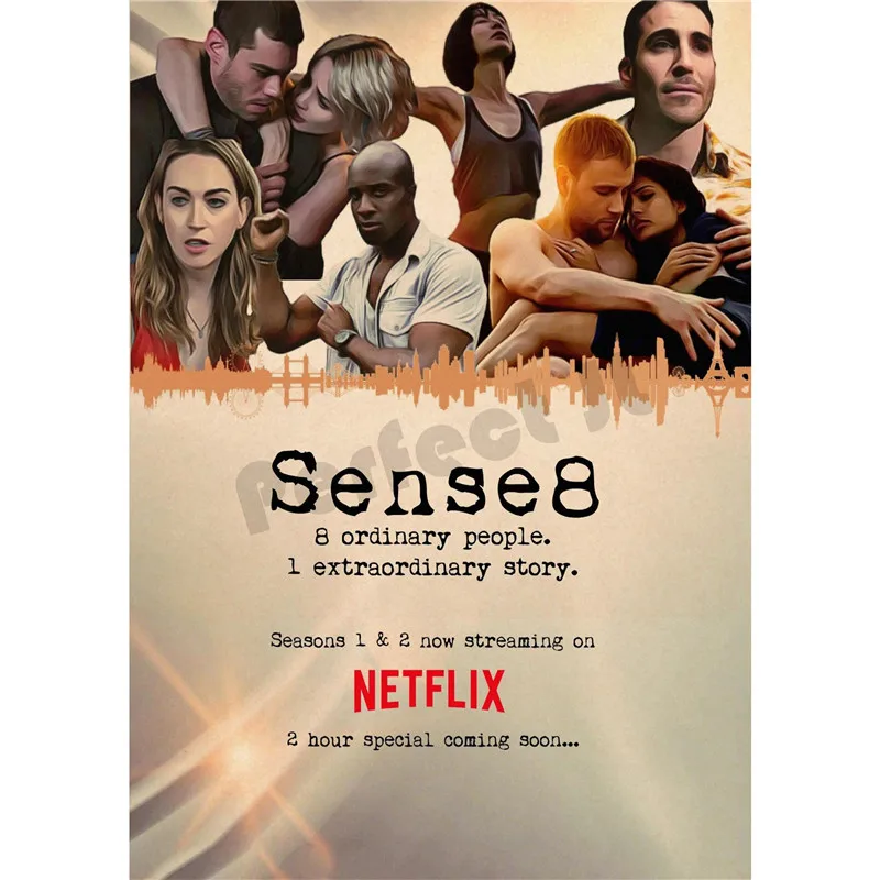 Sense8 домашнего интерьера крафт-о фильме рисунок основной стены наклейки - Цвет: Цвет: желтый