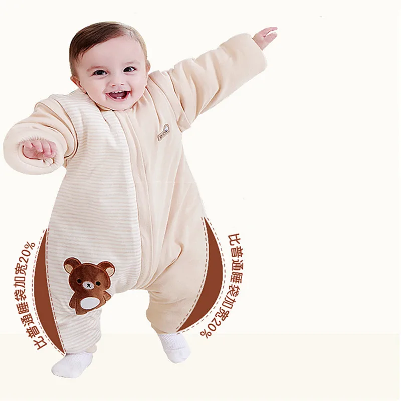 Beli Fewiyoni Bayi Tidur Tas Dilepas Lengan Penebalan Anak Tidur Karung Anti Kick Bayi Tidur Karung Baru Lahir Sleepsacks
