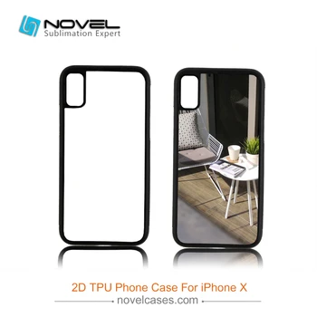 

China New Arrival 2D Blank Sublimation TPU Soft Rubber Cases for iPhone X