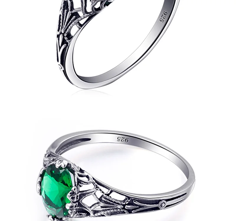 emerald womens rings