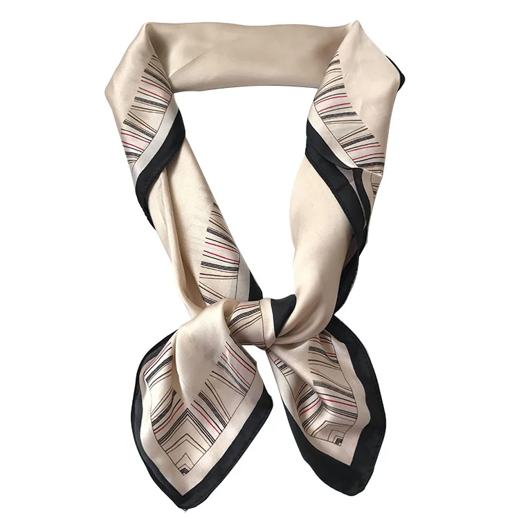 Шелковый женский шарф весна осень 70*70 модные шарфы маленькие квадраты платок высокое качество для женщин шаль