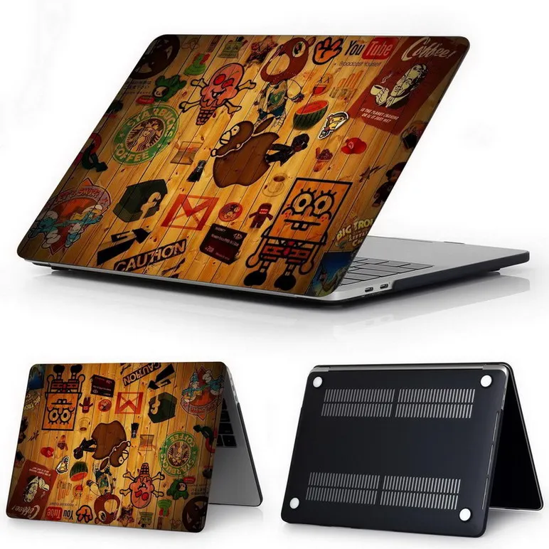 ZAIWJ чехол для ноутбука MacBook Air retina Pro 11 12 13 15 для Mac book New Pro 13 15 дюймов с сенсорной панелью+ крышка клавиатуры - Цвет: DH-22-ru-shang