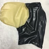 Lencería sexy unisex, hecha a mano, tamaño personalizado, de látex, lencería exótica, cekc, fetiche, negra, con capucha de máscara transparente ► Foto 1/3