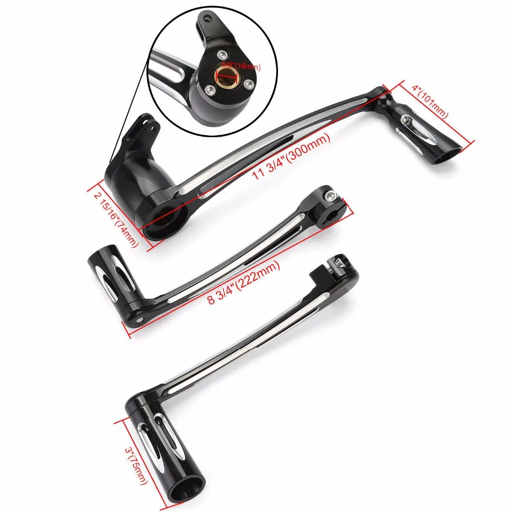 Motorcycle Deep Cut Brake Arm Kit Shift Lever W/ Shifter Pegs for 2014-UP Harley CVO Electra Glide Street Glide Tri Glide motorcycle master cylinder clutch lever bracket for harley touring street glide special flhxs 2014 2016