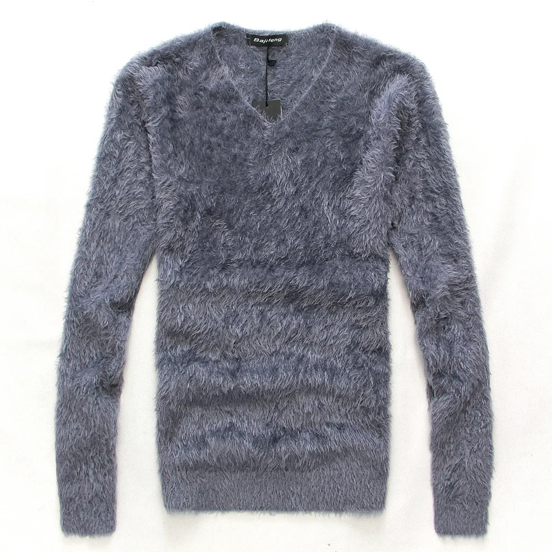 

2017 Fall Men's Sweaters, Stylish Solid Color Pullovers Sweater , V-neck Long-sleeved Men's Sweater