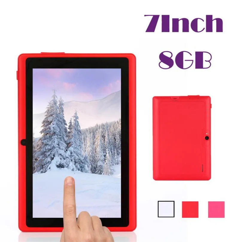 

Reliable 7 Inch Multi-Color WIFI Quad Core Tablet PC HD 1024*600 Google Play Android 4.4 8GB