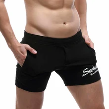 Высококачественные шорты для мужчин спортзал фитнес бег шорты хлопок для мужчин s профессиональный бодибилдинг, тренировка короткие спортивные беговые треники