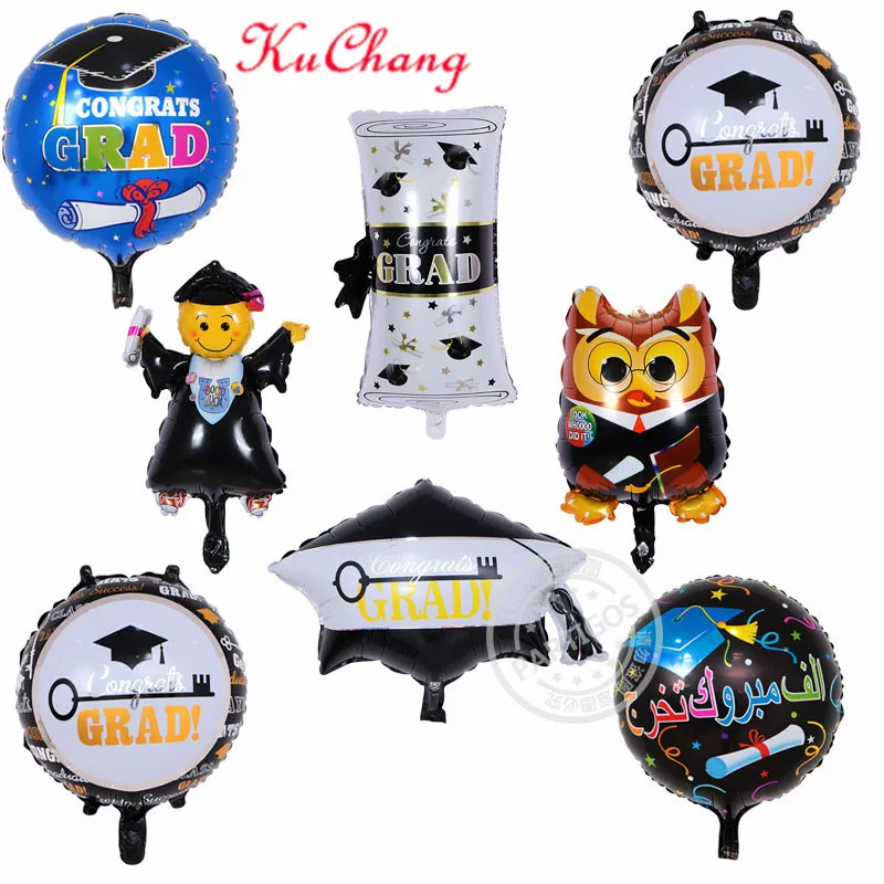 8 piezas mini felicitaciones grad ceremonia de graduación de los globos cumpleaños fiesta decoraciones helio globos diploma bola 8 piezas mini felicitaciones grad ceremonia de graduación de los globos cumpleaños fiesta decoraciones helio globos diploma bola