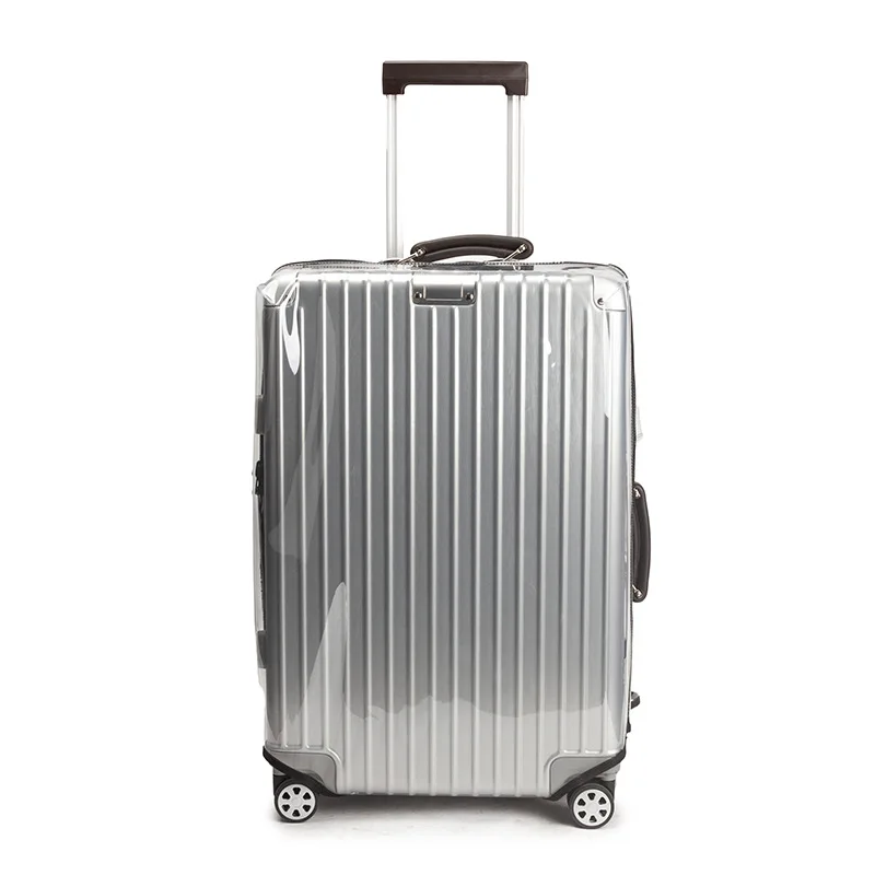 Утолщенный Чехол для багажа из ПВХ, прозрачные чехлы на чемодан на молнии, разборка, прозрачный защитный чехол для багажа 2" 24" 2" 28" 30" - Цвет: 22inch