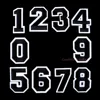 Number Patches Word Embroidered Iron on Patch Figure Digit for DIY Stripes Motif Appliques Garment Clothes Badge ► Photo 2/4