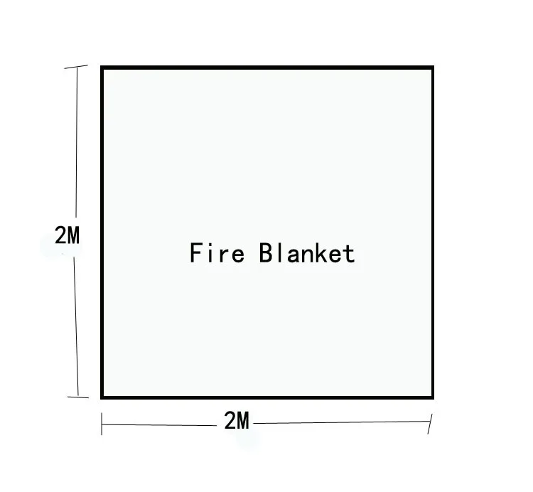 Противопожарное одеяло 2 м* 2 м, противопожарное средство из стекловолокна, аварийная противопожарная защита, защитная крышка в случае пожара, при пожаре, одеяло