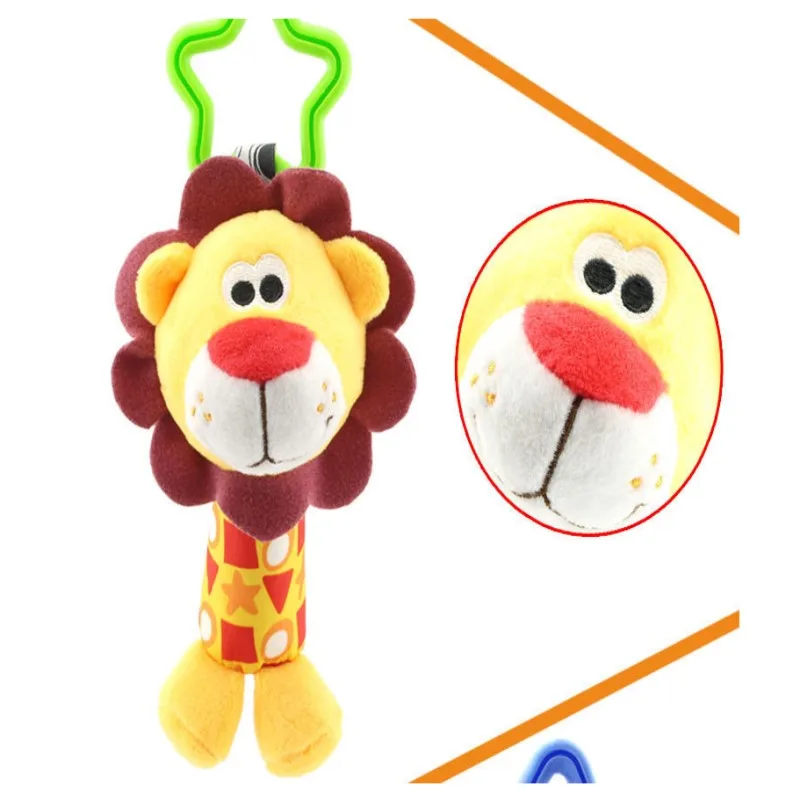 Детские погремушки, игрушки, колокольчик, многофункциональная плюшевая коляска, подвесные погремушки в виде животных, Kawaii, детские игрушки для младенцев, подарки - Цвет: Model 5