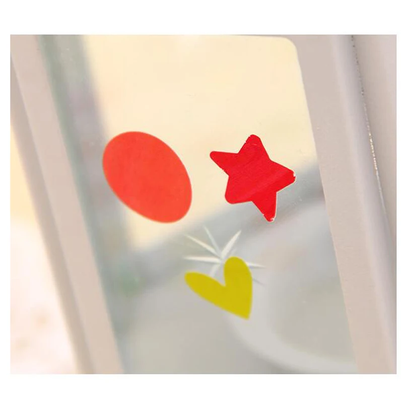 6 листов яркие декоративные наклейки T25 в виде сердечек звезд|stationery stationery|stationery