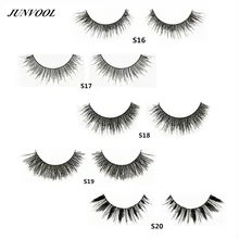 Натуральные Длинные Накладные ресницы 25 пара/лот, макияж, красота, ручная работа, косметика, толстые накладные ресницы, объемные