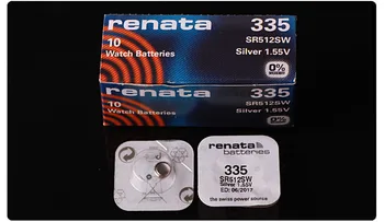 

20pcs/lot Original Renata Swiss Battery 335 SR512SW 1.55V for Watch Silver 335 SR512SW RENATA Watch Batteries Free Shipping