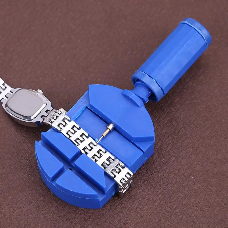 

Watch Band Strap Bracelet Link Pins Remover Adjuster Watch Repair Tools Kit With 5 Extra Pins 2018 New