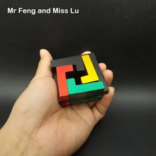 Коллекционная модель красочные алюминиевого сплава Metal Ring Puzzle 3D Брайан Дразнилка Развивающая игра игрушки для детей