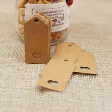 1000 шт. 4*2 см DIY ручной работы крафт подарочные теги DIY Ювелирные изделия гребешок форма сердца полости бирка на заказ логотип дополнительная стоимость