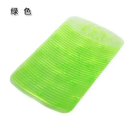 Яркие квадратные присоски мини-мочалка ванная мягкая Нескользящая пластиковая Мочалка для белья - Цвет: Светло-зеленый